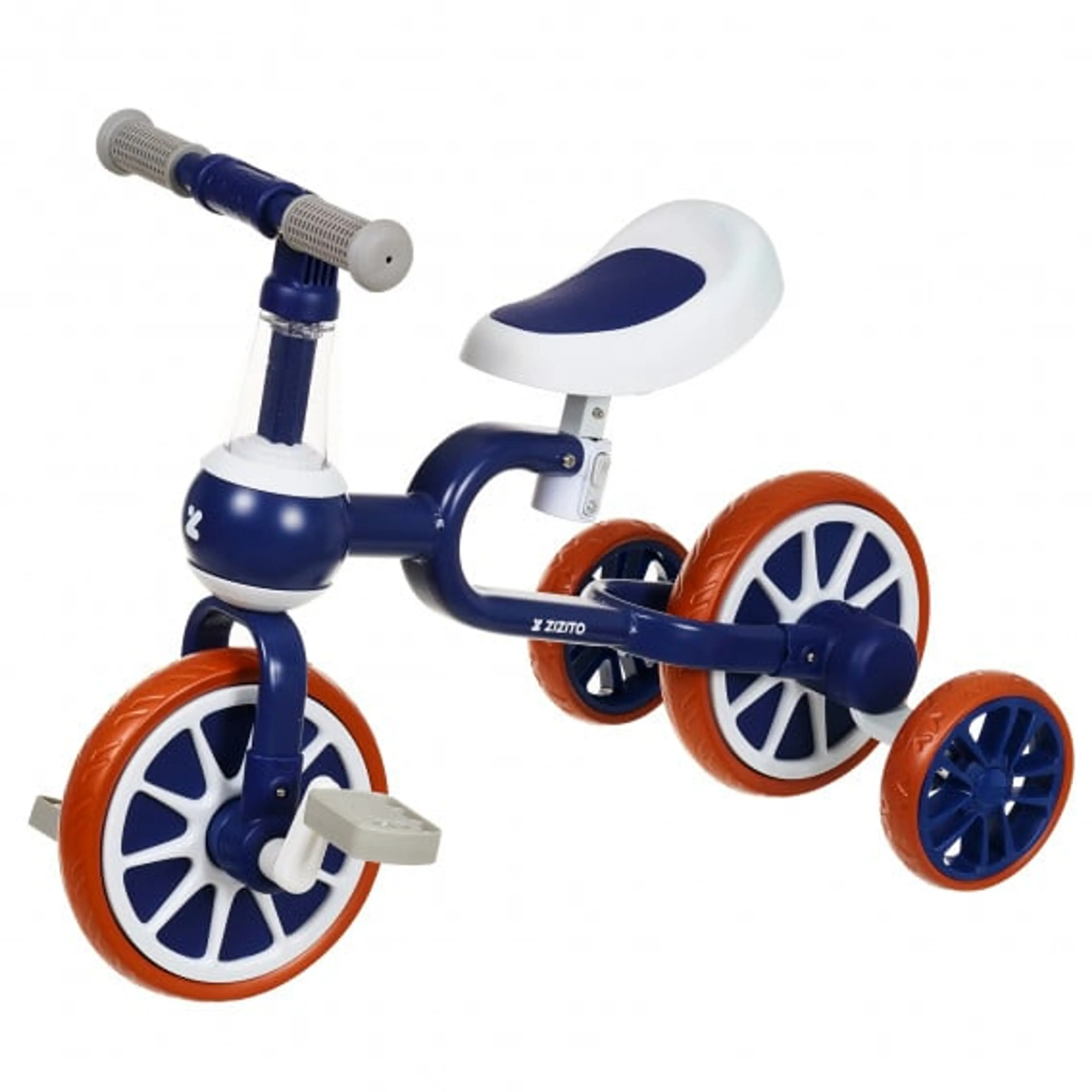 Детски велосипед RETO с помощни колела-Син